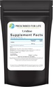 Préscription pour la vie Uridine, poudre de monophosphate d'uridine pure, supplément nootropique pour mémoire, clarté, et focus, sans remplissage, sans additifs, végétalien, non OGM (0,5 oz / 14g)