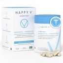 Happy V Dr. Formulated Vaginal Probiotics for Women Odor & Itch Support, Urinary & Gut Health, pH Balance | Womens Daily Probiotic with Patented Prebiotics & Lactobacillus for Feminine Wellness