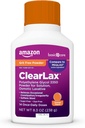 Amazon Basic Care ClearLax Polyethylene Glycol 3350 Powder for Solution, Orange Flavor, Osmotic Laxative, Stool Softener, Relieves Occasional Constipation, 8.3 ounce (Pack of 1)