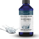 Optivida Health Nano Colloïdal Silver Liquid (1 LB) – Suppléments de soutien immunitaire avec Silver Hydrosol, Liquide pour support immunitaire, Colloïdal Silver pour système immunitaire, 10 PPM.