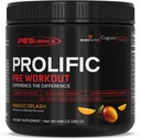 PEScience Prolific Pre Workout Poudre pour hommes et femmes avec L-Citrulline Nitric Oxide Booster, Energy Powder & Nootropic pour Focus – Preworkout Without Beta Alanine – 40 Scoops, Mango Splash