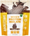 Au sujet du temps Whey Protéine Isolate Poudre 24g Chocolat, Ingrédients naturels, Non-OGM, Sans gluten, Sans lactose, Zéro sucre, faible teneur en glucides, 32 portions