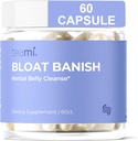 Teami Bloat Banish Fast Gas and Bloating Relief for Women - Debloat Pills to Support Digestion, Ensuring Regularity & Constipation Relief - Natural Herbal Belly Cleanse with Digestive Enzymes