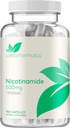 Vitamin B3 Nicotinamide 500mg - High Absorption Form of Vitamin B3 Niacin Flush Free for Hear Skin Brain and Energy Support - NAD Precursor - Made in a cGMP American Facility (180 Servings)
