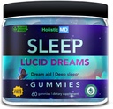 Lucid Dreams Deep Sleep - Mugwort Herb 5 htp Mucuna Pruriens Choline Supplements - Gummies Sugar Free Vegan 60 ct