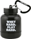 ONMYWHEY - Poudre de protéines et complément entonnoir porte-clés, conteneur portable aller-retour pour la gym, entraînement, fitness, et Voyage - TSA Approuvé, Whey Hard Play dur