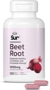 Sur Organic Beet Root Capsules 1000mg - Supports Healthy Circulation and Increased Energy - Nitric Oxide Superfood (120 Capsules)