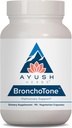 Ayush Herbes Bronchotone - Soutien Bronchial, Supplément de soutien respiratoire et immunitaire pour les femmes et les hommes, les adultes, Supplément de soins pulmonaires - 90 capsules végétariennes (1 comte)