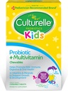 Culturelle Kids Probiotique + Complete Multivitamin Chewable pour les enfants, 3+ ans, 30 ans Compte, santé digestive, santé buccodentaire et soutien immunitaire - Avec 11 vitamines et minéraux, y compris la vitamine C, D3 et zinc