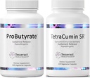 Tesseract Medical Research ProButyrate Gut Health Supplement, Butyric Acid Complex & TetraCumin SR Joint Support Supplement, Sustained Release