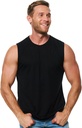 Merino Wool Tank Top Men - Active Merino Wool Undershirt Moisture Wicking Breathable Anti-Odor Lightweight Base Layer