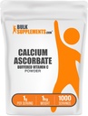 BulkSupplements.com Poudre d'ascorbate de calcium - supplément de vitamine C buvée, poudre de calcium - sans végane et sans gluten, 1g par portion, 1kg (2,2 lbs) (paquet de 1)