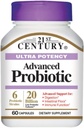 21st Century Ultra Potency Advanced Probiotic Capsules 60 ea (Pack of 4)