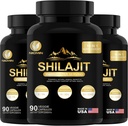 35450MG Pure Shilajit Supplément - Himalayan Organic Shilajit pour les hommes et les femmes Potence maximale Shilajit pour l'énergie améliorée et le soutien immunitaire 270 Capsules de Veggie