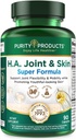 Produits de pureté H.A. Superformula Biocell Collagène avec/acide hyaluronique soutient la souplesse articulaire saine, fluide synovial sain et lubrification - 5-Loxine - 90 Capsules (1)