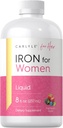 Carlyle Liquid Iron Supplement for Women | 8 fl oz Drops | Fruit Punch Flavor | Vegetarian, Non-GMO, Gluten Free