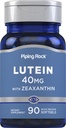 Piping Rock Lutein avec Zeaxanthin 40mg.90 Softgels.com Supplément santé des yeux de l'extrait de Marigold.