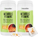 NaturalSlim Metabolic Vitamins - Combination of High Potency Multivitamins, Minerals, B Complex, Msm, & Digestive Formula Supplements for Men & Women - Energy & Metabolism Support - 2 Pack