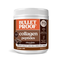 Bulletproof Chocolate Collagen Protein Powder with MCT Oil, 19g Protein, 17.6 Oz, Collagen Peptides and Amino Acids for Healthy Skin, Bones and Joints