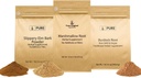 PURE INGREDIENTS ORIGINAL Slippery Elm Bark, Marshmallow Root et Burdock Root Bundle, 1 lb chacune, poudre, suppléments à base de plantes