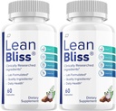 Lean Bliss Pills, Lean Bliss Reviews, Lean Bliss Advanced Formula Pills, Lean Bliss All Natural Formula Supplement Capsules, Lean Bliss Healthy Weight Support (2 Pack - 120 Capsules)