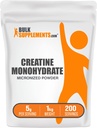 BulkSupplements.com Poudre monohydratée de créatine - Poudre de créatine micronisée, non aromatisée - Sans gluten et pur, 5g (5000mg) par portion, 1kg (2,2 lb) (paquet de 1)