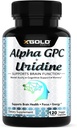 Alpha Gpc + Uridine 900mg – Powerful Nootropic for Boost Focus, Memory, Energy, Mood & Cognitive Performance – 120 Vegetarian Capsules