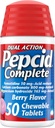 Réducteur d'acide complet Pepcid + Comprimés antiacides, Relief des brûlures d'estomac, Berry, 50 ct (paquet mai Vary)