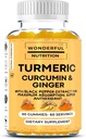 Elevate Your Wellness Journey Turmeric, Curcumin, and Ginger Gummies: A Superfood Supplement Enriched with Black Pepper Extract - 60 Gummies