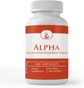 INGRÉDIENTS ORIGINAL DE PURE Alpha Glycérylphosphorylcholine (Alpha GPC), (100 Capsules) Toujours Pure, Pas d'additifs ou de remplissage, Verifié en laboratoire