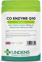 Co Enzyme Q10 30mg (Co-Q10) 120 Tablets by Lindens