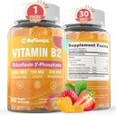 Vitamin B2 Gummies | Riboflavin 400mg with Magnesium & CoQ10 for Migraine Relief & Headache Relief | Sugar Free, Vegan, Strawberry Flavor, 60 Count
