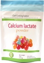 Calcium Lactate-Calcium Poudre de lactate - Supplément de calcium, Lactate de calcium de qualité alimentaire - Supplément de lactate de calcium, 4 oz 113 g