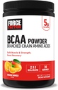 Force Factor BCAA Amino Acids Supplement 2:1:1, Delicious and Refreshing BCAA Powder to Support Muscle Recovery and Performance, No Artificial Colors or Flavors, Orange Mango, 30 Servings