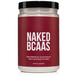 NAKED BCAAs Amino Acides Poudre, seulement 1 Ingrédient, Pure 2:1:1 Formule, Vegan non aromatisé chaîne ramifiée Acides aminés, Instantané tout naturel BCAA Supplément - 500 Grams, 100 portions
