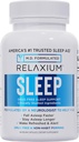 Relaxium Sleep Aid – Professional Strength Formula for Adults | 5mg Melatonin, Magnesium Glycinate, Valerest & Ashwagandha | Non-Habit Forming Sleep Support | 60 Capsules, 30-Day Supply