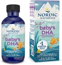 Nordic Naturals Baby’s DHA, Unflavored - 2 oz - 1050 mg Omega-3 + 300 IU Vitamin D3 - Supports Brain, Vision & Nervous System Development in Babies - Non-GMO - Servings May Vary