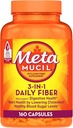 Metamucil, Psyllium Husk Capsules, 160 Capsules, 3-in-1 Fiber Supplement, Daily Psyllium Husk Fiber Capsules Help Support Digestive Health by Promoting Regularity*, Help Supplement Daily Fiber Intake