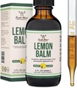 Double Wood Suppléments Bio Lemon Baume Teinture - pour Digestion et Relaxation 590mg - 2FL OZ, 120 portions (Meilleur Absorbé que Capsules, Idéal pour Lemon Baume Tea)