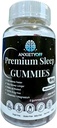 Gummies de sommeil premium AnxietyOff, Blueberry Flavor, végétalien, sans sucre, 60 Gummies