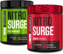 Jacked Factory Nitrosurge Pre-Workout in Green Apple & Fruit Punch Nitrosurge Shred Thermogenic Pre-Workout for Men & Women