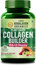 Himalayan Organics Organic Collagen Builder for Hair and Skin with Biotin and Vitamin C 90 Veg Capsules