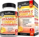 Supplément complexe de vitamine C de BioSchwartz - Capsules de vitamine C de 1000mg avec du zinc et des agrumes de Rose HIPS Bioflavonoïdes pour la santé immunitaire, énergie cellulaire, production de collagène, 120 Compte (60 jours d'approvisionnement)