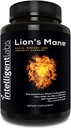 Intelligent Labs Lion’s Mane Mushroom Capsules, Extracted from The Fruiting Bodies of Hericium Erinaceus, Minimum 25% Beta Glucans, No Grain Fillers, 2-Month Supply