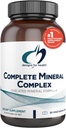 Designs for Health Complete Mineral Complex - Essential + Trace Minerals Supplément avec le malate de magnésium, le chrome, le zinc + Plus - Sans fer multi minéraux Mélange - Vegan + Sans gluten (90 capsules)