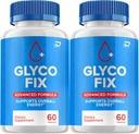 Glyco Fix - GlycoFix Advanced Supplement, All Natural Formula to Maintain Healthy Levels, Maximum Strength Daily Formula, Gyco Fix Capsules Reviews (2 Pack - 120 Capsules)