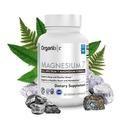 Organixx Magnesium 7 Complex, Sleep & Muscle Support, 60 Caps