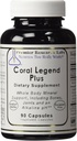 Coral Legend Plus, 90 Capsules - Formule de support du pH pour le support minéral du corps entier, y compris les os, les articulations, les dents et un pH alcalin