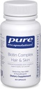 Encapsulations pures Biotin Complexe Cheveux et Peau Complexe Biotin pour le soutien des cheveux et de la peau en santé