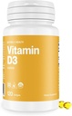 Vitamine D3 5000 UI – supplément de vitamine D à haute puissance pour la santé immunitaire et osseuse – non-OGM, sans produits laitiers, 120 softgels